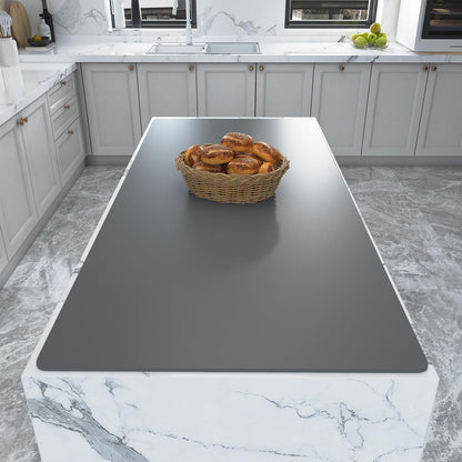 Warome Silicone Mat, 47"x 23" Silicone Mats for Kitchen Counter, Nonslip Heat Resistant Mat, Extra Large Kitchen Counter Mat, Countertop Protector for Craft, No Creases-Gray