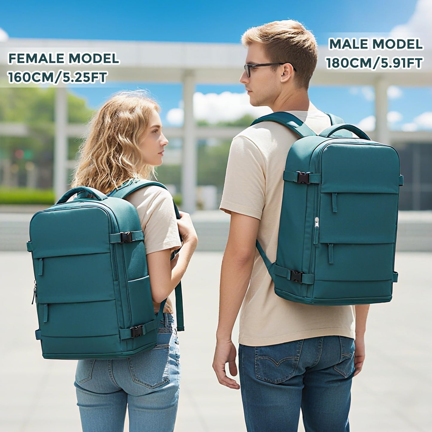 coowoz Travel Backpack Carry On for Women Man Gym Backpacks with Laptop Compartment Mochila de Viaje Teacher Personal Item Backpack Airplane Accessories Must Haves Grey Small