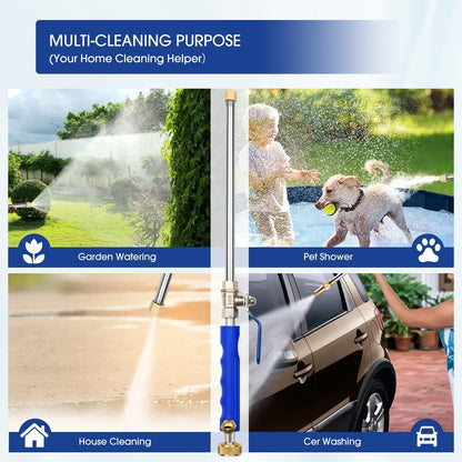 Yiliaw High Pressure Power Washer Wand - 38 Inch Garden Hose Nozzle Sprayer with 3 Sprayer Nozzle for Gutter, Patio,