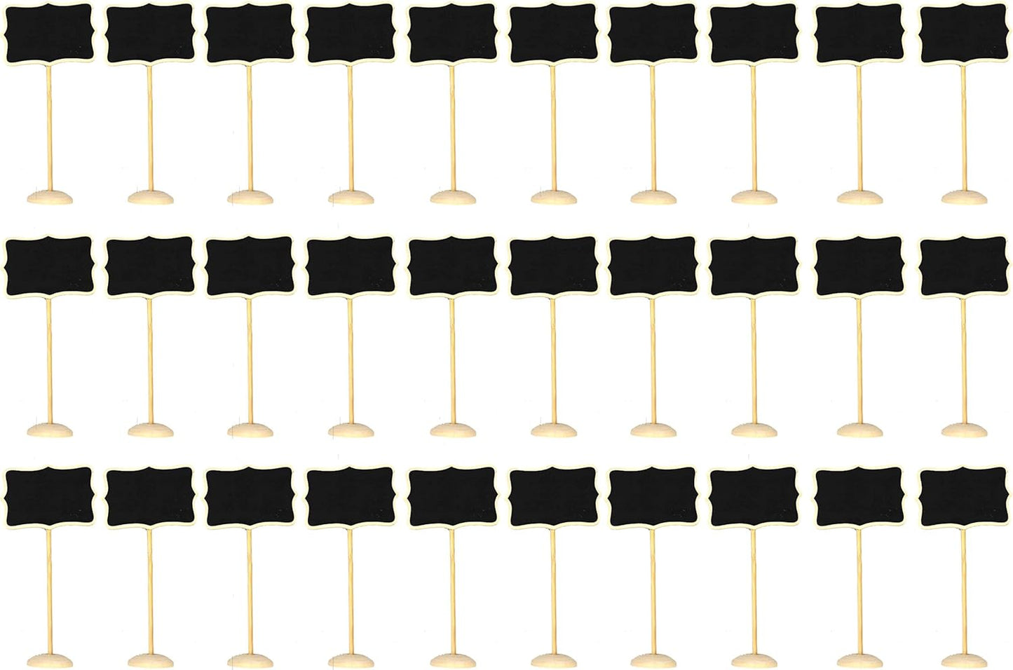 FGen 30pcs Creative Small Blackboard Wedding Gift Home Decoration Crafts Wooden Blackboard Bar Table Decoration