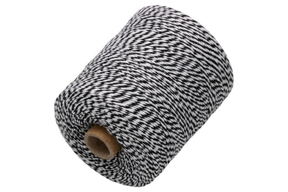 JAM PAPER Twine - Black & White Baker's Twine - 500 Yards - Sold Individually