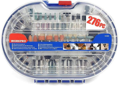 WORKPRO 276-piece Rotary Tool Accessories Kit Universal Fitment for Easy Cutting, Carving and Polishing