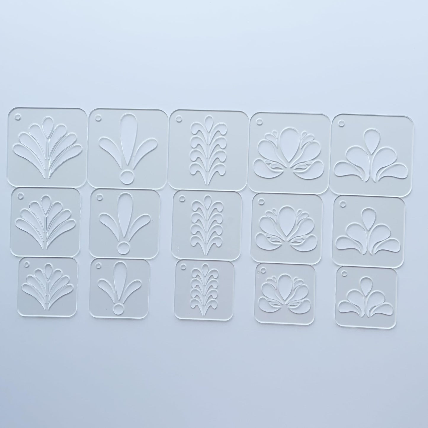 Mandala Dot Art Stencils Set, 15 Pieces in 3 Sizes 2.17-2.95 Inch, Drawing Templates for Painting, Canvas, Wood