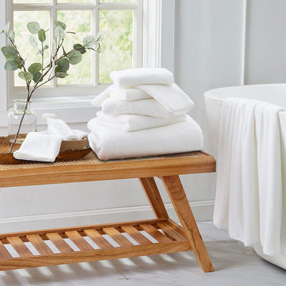 8 Set |2 Sheet,2 Towels,4 Set Piece Bathroom Towel White Oversized Large Bath Towels Hand Washcloths|Ultra Soft