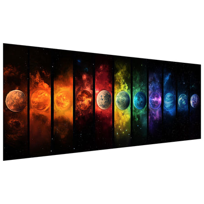 Kaliosy 5D Diamond Art Kits for Adults Planet, Large Size DIY Universe Diamond Painting Full Round Drill Crystal Art - Craft Cross Stitch Embroidery for Home Wall & Office Decor 11.81x31.5 inch
