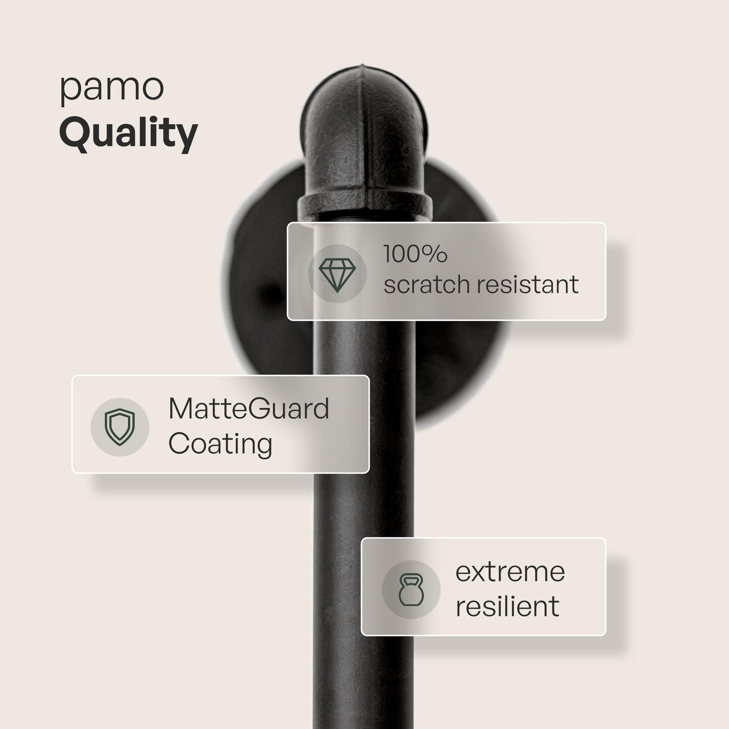 pamo Industrial Pipe Clothing Rack with Shelf - 660 lbs Capacity - Clamping Clothes Rack and Walk In Closet with Oak Shelf for Wardrobe