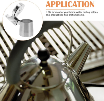Luxshiny Tea Kettle Whistle Replacement, Stainless Steel Teapot Whistle, Water Boiling Kettle Nozzle for Kitchen