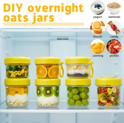 LKTKJDS 26 oz 100% On the Go Yogurt Parfait Snack Cup with Spoon & Lid, Leak Proof Granola Holder for To Go Breakfast