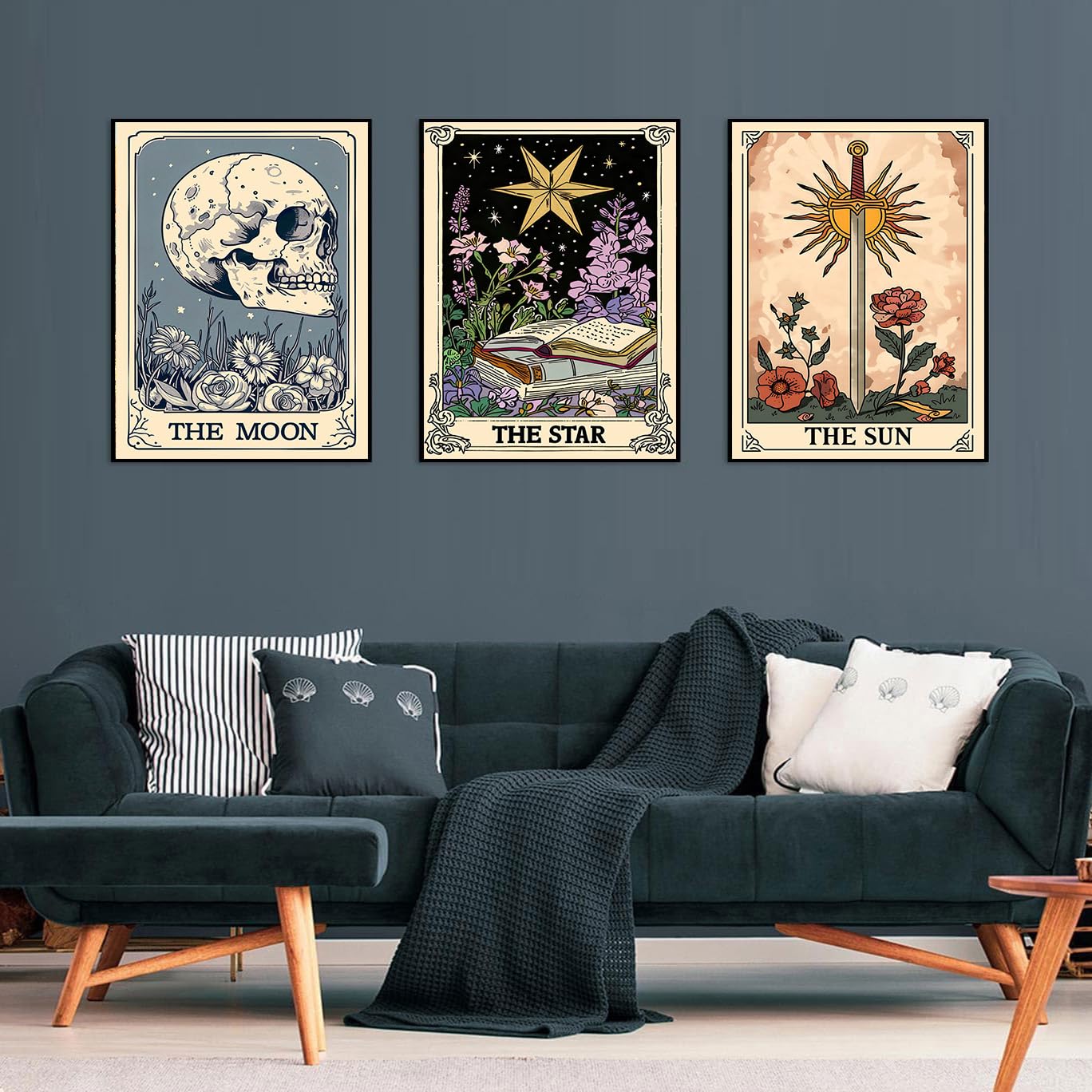 Axquilon 3 Pack Tarot Diamond Art Kits for Adults - Diamond Painting Kits for Adults Beginner, DIY 5D Full Drill Gem Art for Home Wall Decor 12x16 inch