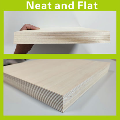 36 Pack Basswood Sheets 1/8 inch,12"x12"x1/8" Plywood Sheets,3mm Basswood for Laser Cutting,Laser Engraving Blanks,Thin Natural Unfinished Wood for Crafts,Wood Burning,Scroll Saw Cutting