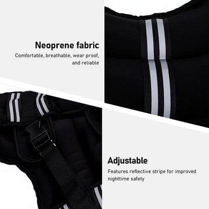 Generic Weighted Vest, Adjustable Neoprene Weight Vest for Men and Women with Reflective Stripe, Strength Training Running Jogging Workout Weightlifting (8KG)