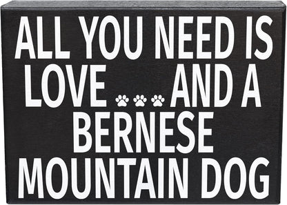JennyGems Bernese Mountain Dog Gifts - All You Need is Love and a Bernese Mountain Dog, Made in USA