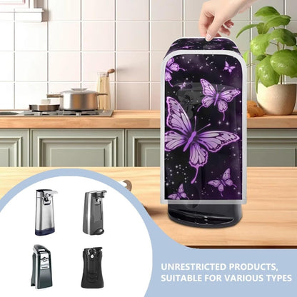 Electric Can Opener Dust Cover - Butterfly Decorative Kitchen Appliance Cover, Machine Washable for Home Use