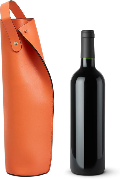 LEVARE Premium Wine Tote Carrier - Elegant Double-Layered Design for 750ML Wine & Champagne Bottles, Practical Gift