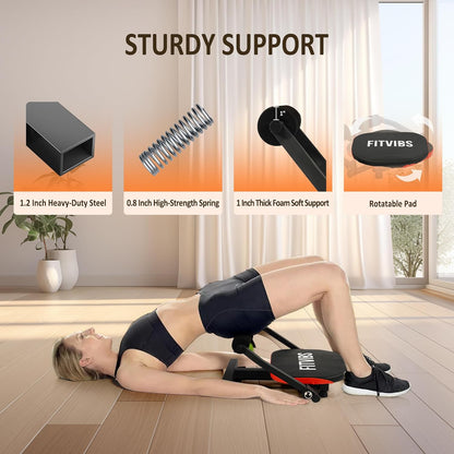 Fitvids Ab Crunch Total Body Workout with Resistance Bands, Instruction DVD and Exercise Guide Chart