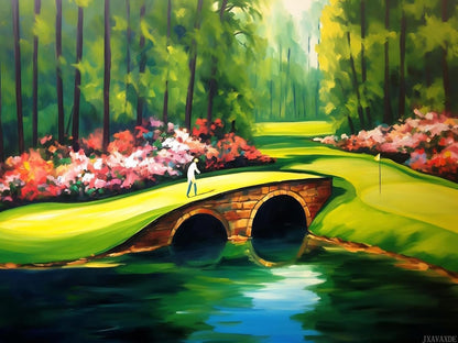 5D Diamond Painting Golf Ball in Air Above Water DIY Diamond Painting Kits for Adults Round Full Drill Diamond Art Kits for Wall Decor Holiday Decor 12x16 inch