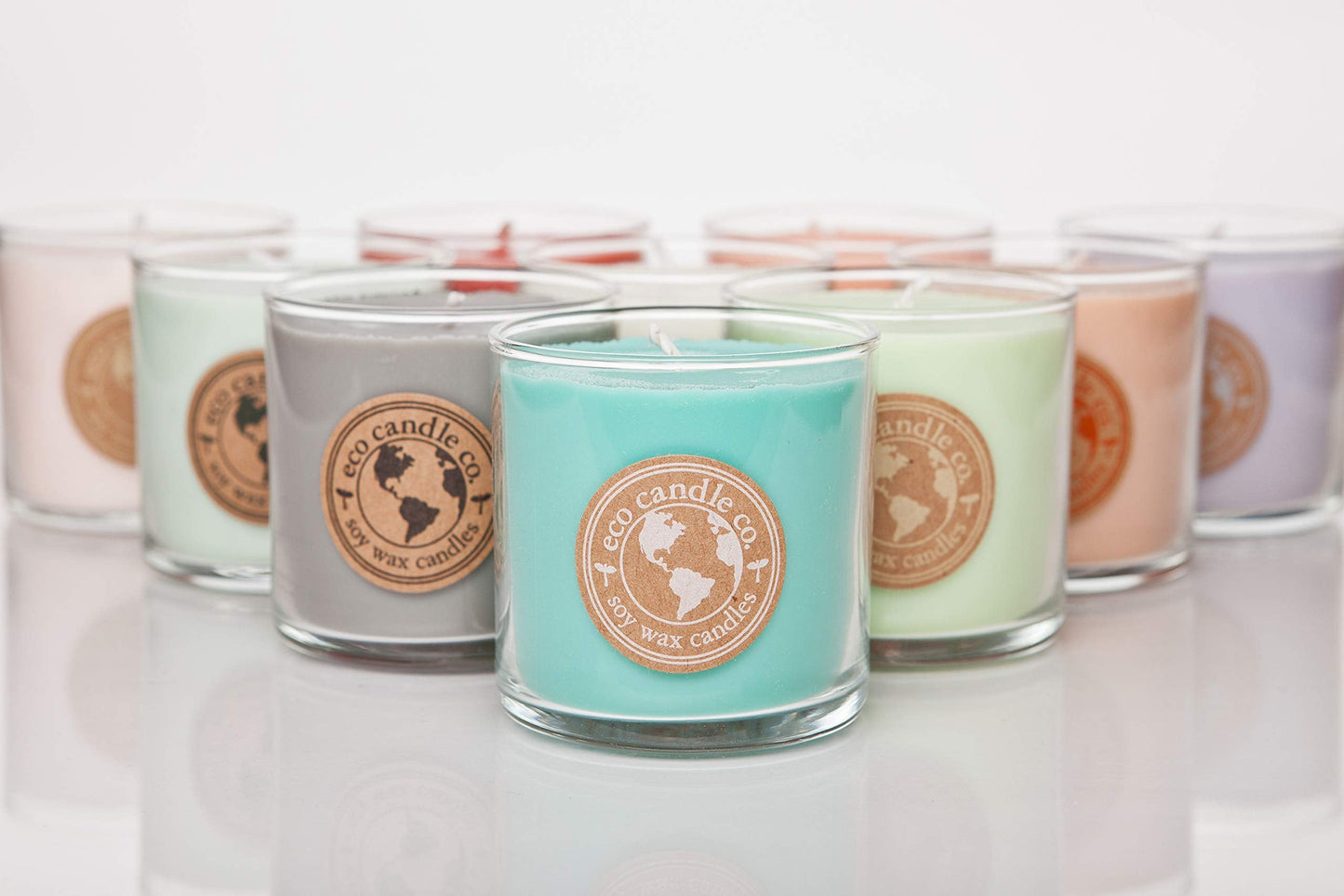 ECO CANDLE CO. Recycled Candle, Eggnog, 6 oz. - Scents of Classic Eggnog, Nutmeg, & Vanilla - 100% Soy Wax, No Lead, Kraft Paper Label & Lid, Hand Poured, Phthalate Free
