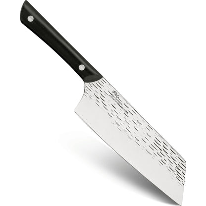 Kai PRO 7" Asian Utility Knife, Hand Sharpened Japanese Kitchen Knife Ideal for Stir Fry, Japanese AUS6M Stainless Steel Blade, Full-Tang POM Handle, NSF Certified, For Professional and Home Chefs