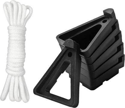 12 Pack ORIMERC Adjustable Plant Pot Toes with Watering Wick, Plant Pot Riser Support Planter Off Deck Floor to Prevent