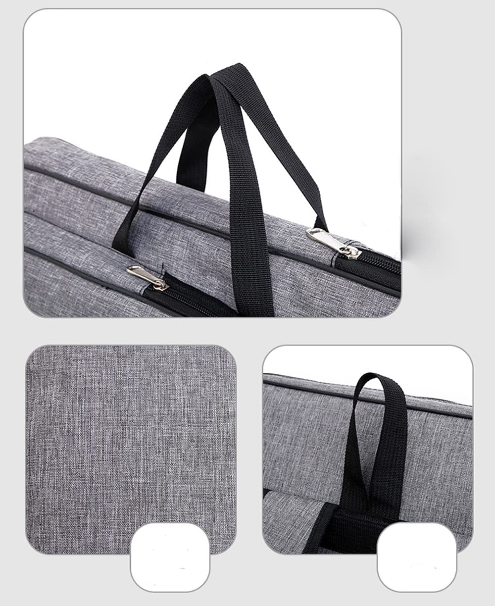 ITODA A3 Art Portfolio Carry Case Bag Drawboard Storage Tote Handheld Portable Shoulder Box Artist Drawing Board for 8k Sketch Easel Paper Palette Brush Pencil Painting Supplies