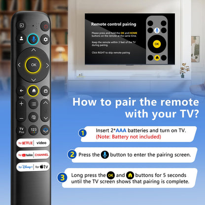Voice Magic Remote for LG-Smart-TV-Remote Control Replacement, AKB75855501 AN-MR20GA MR19BA MR18BA MR650A with Voice Recognition and Pointer Function