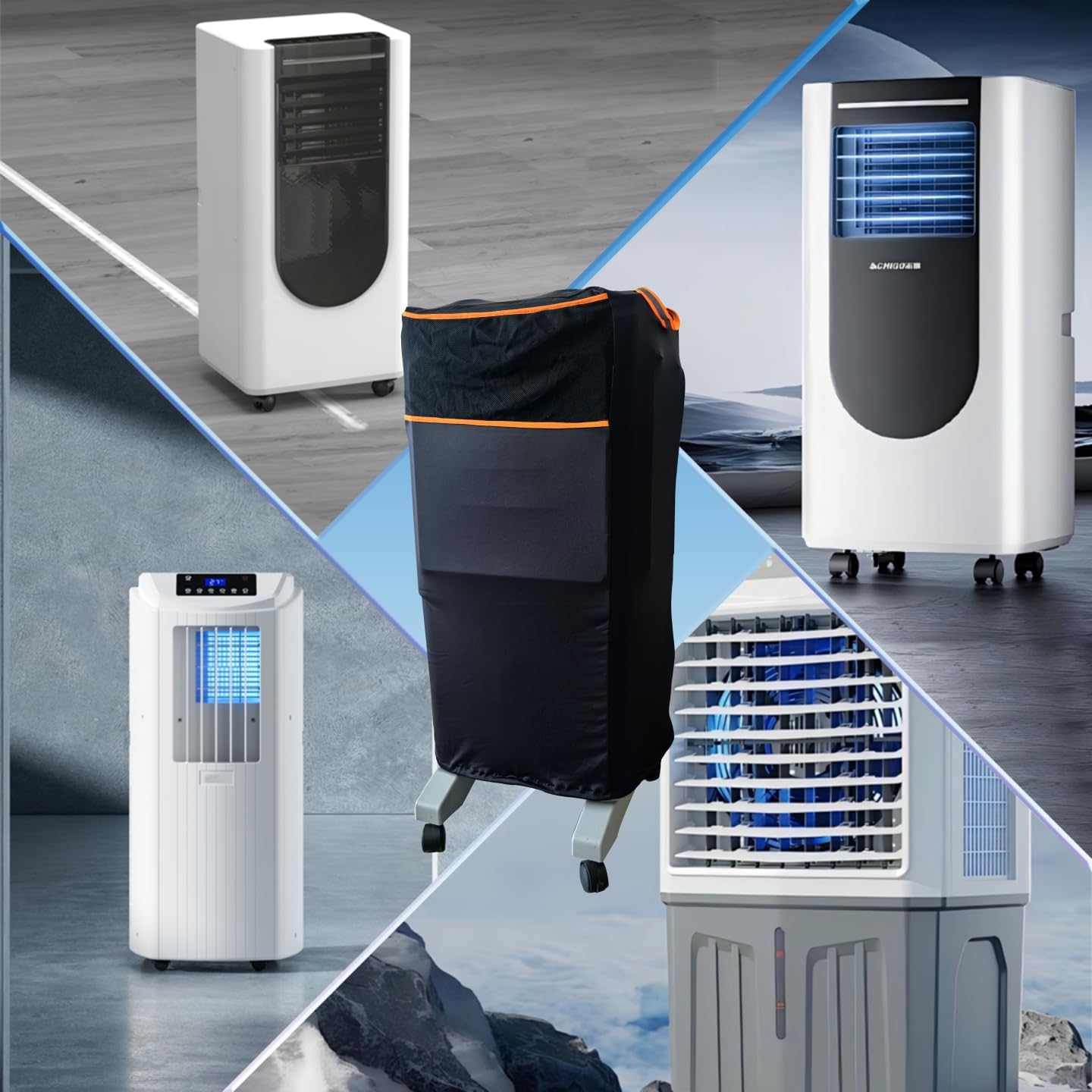 15"x 18"x 30" NGB Portable Air Conditioner Cover, Portable AC Unit Cover Anti-Dust Compact Air Conditioner Storage Bags