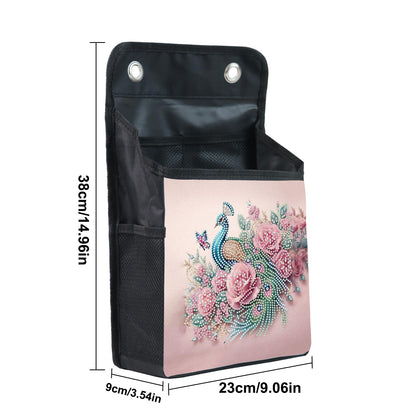 Diamond Painting Storage Organizer Kit with Beautiful Pattern Design Round and Special Shape Diamond Art Kit，Door Hanging Holder Suitable for Storing Small Items, Foldable Wall Pouch Without Hooks