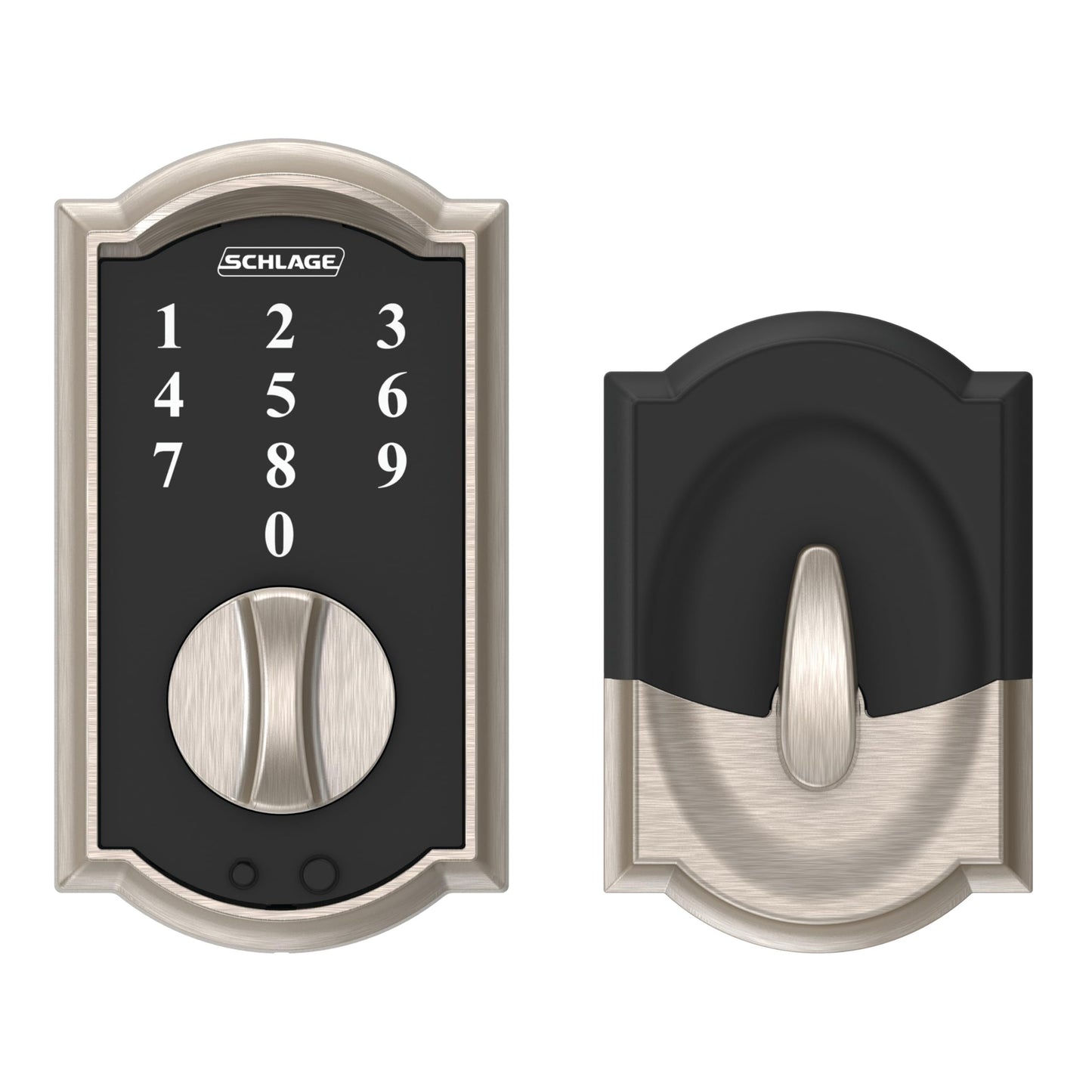SCHLAGE BE375 CEN 622 Touch Keyless Touchscreen Electronic Deadbolt Lock, Matte Black