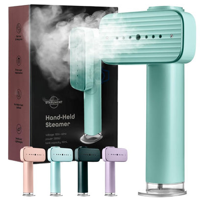 Portable Steamer for Clothes, Travel Garment Steamer for Fabric Wrinkles Remover with Heat-Resistant Glove, 18s Fast Heat-up, 90ml Water Tank, 1200W | Hand Steamer for Home, Office and Travel