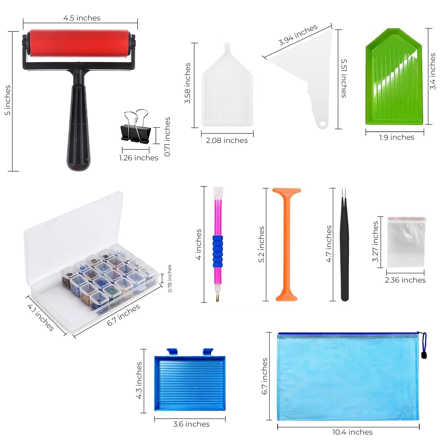 iVyne Corded A4 Light Pad for Diamond Painting & Art Projects – LED Light Board with Diamond Art Accessories – Ultra-Thin & Portable Diamond Dot Light Board, Perfect for Artists - White