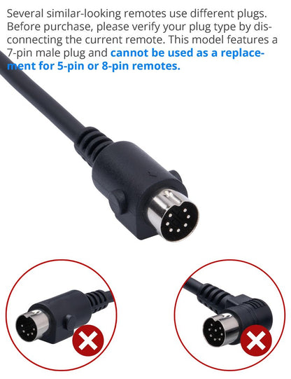 SitzKraft HSW306 Conpatible 6 Button 7 Pin Remote Controller Replacement Hand Wand for Power Recliner (Version B)