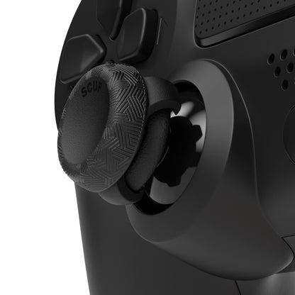 SCUF Control Thumbstick Grips - 4 Pack with 2 Bases - Tactic - Joystick Thumb Grips For Xbox One and Xbox Series X & S, PS4, PS5, Nintendo Switch Pro Controller - Black