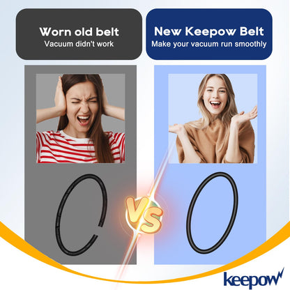 KEEPOW Rock Tumbler Belts Replacement Set Compatible with KomeStone Rock Tumbler K1 & K1 Pro & K3, 10 Pack