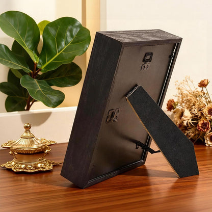 DIY Mini Museum Silhouette Box, Shadow Box Frame Display Case, Personalized Photo Shadow Boxes Display with 7pcs Mini Museum Figurines & 8pcs Mini Gold Frames, Valentine's Day Gifts for Him & Her