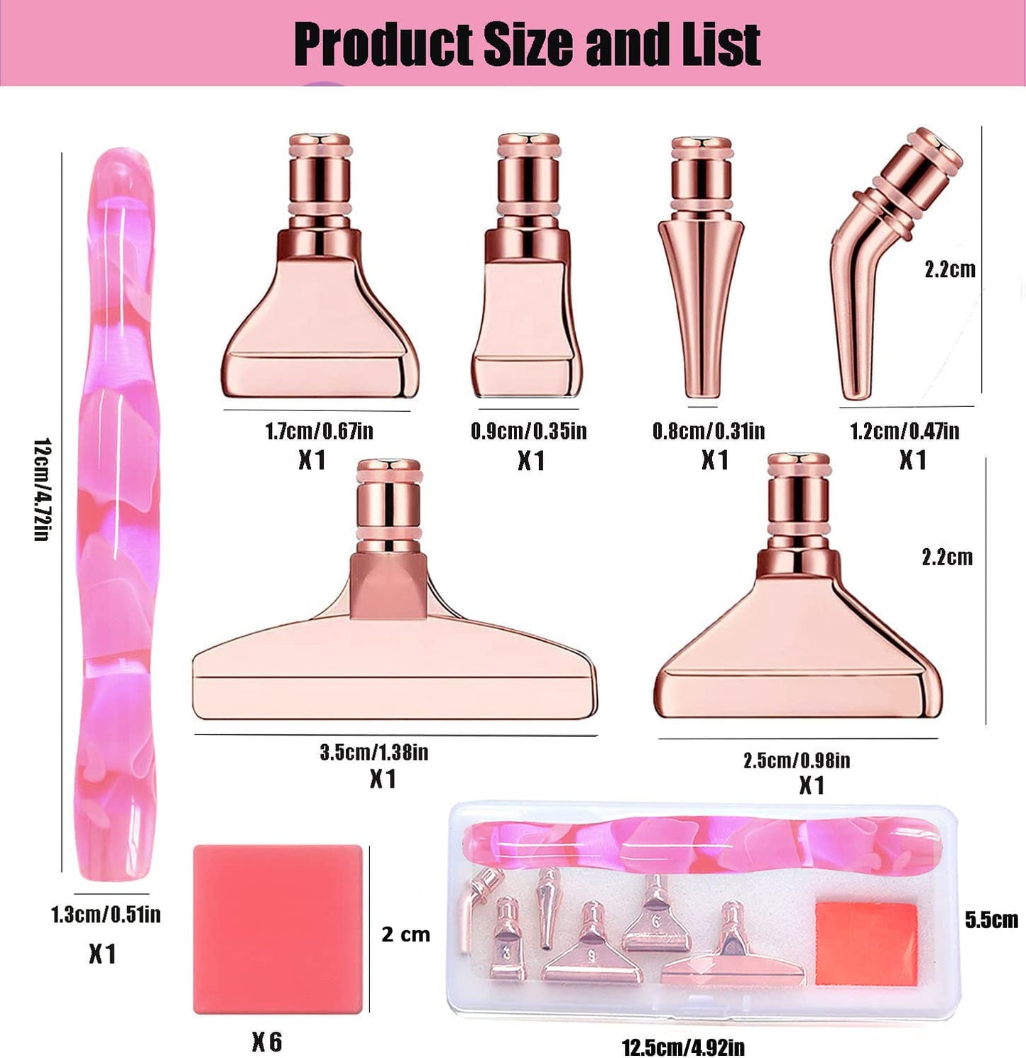 Heyseri Diamond Art Pens, “Classic Wax Stylus” Diamond Painting Pen, Traditional Diamond Painting Tools Accessories, Gem Art Pen with Metal Tips for 5D Craft Nail