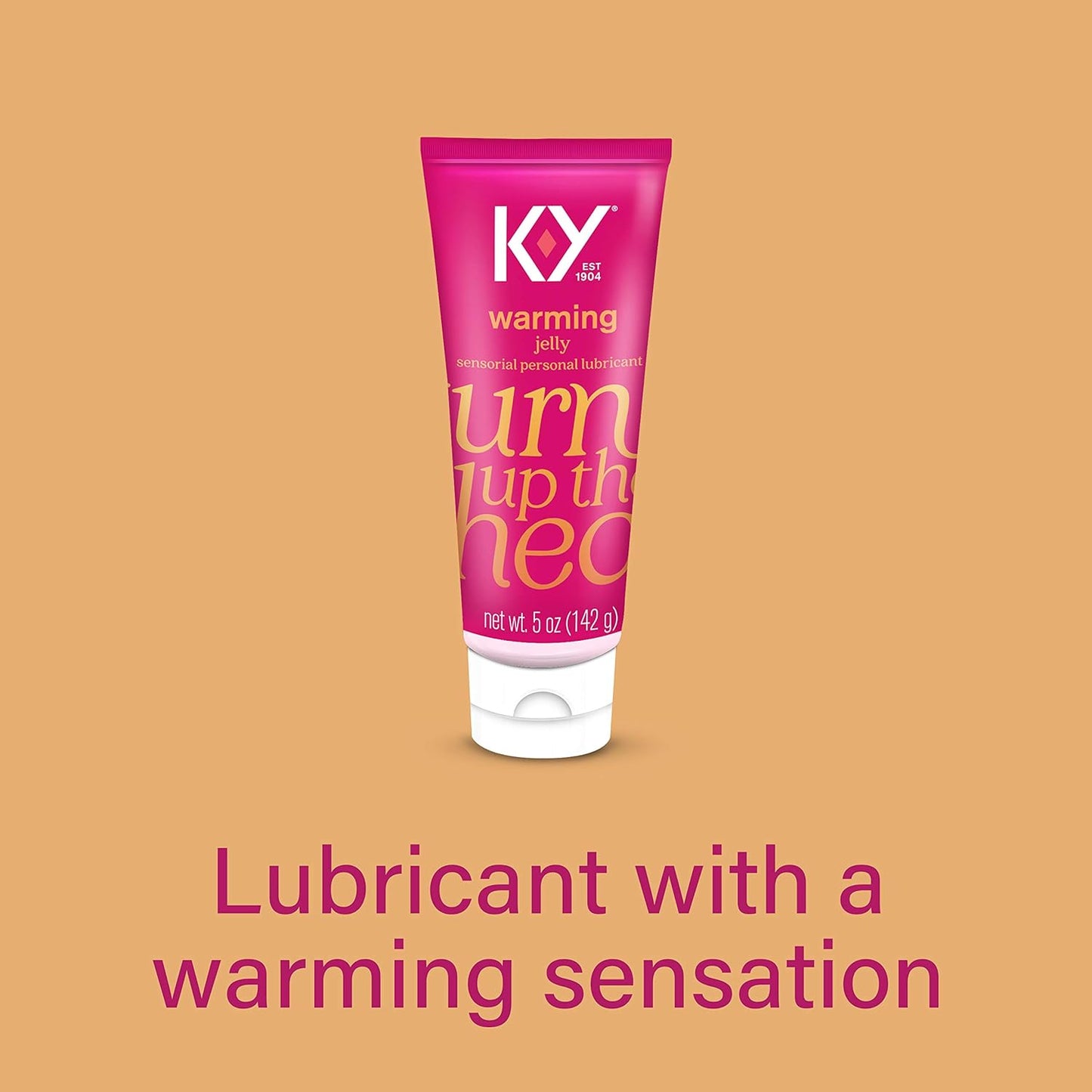5 K-Y Warming Jelly Personal Lubricant Tube, Ounce