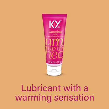 5 K-Y Warming Jelly Personal Lubricant Tube, Ounce