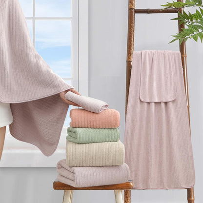 18 Set,Soft Set Loops-6 Towels,6 Towels,6 Set Piece Bath Towels Family Bathroom Towel with Hanging Bath Hand