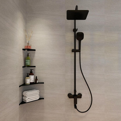 YUjieSTC 3.0mm Rooms(6 Corner Shelf, Aluminum Alloy Corner Shelf Wall Mounted, for Bathrooms,Offices