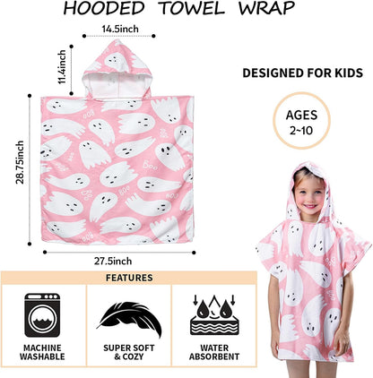 2-10 Gealaek Hooded Towel for Toddlers Years Boys Girls Kids Bath Pool Beach Towel Wrap Large Soft Absorbent Beach
