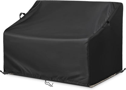 50"L48"W37"H) Kasla Patio Double Chair Cover, Waterproof Heavy Duty Cover for Outdoor Loveseat & Glinder Bench