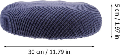 Veemoon Round Stool Covers, Soft Bar Stool Chair Cushion Cover with Elastic Non-Slip Bottom, 11 inches Width