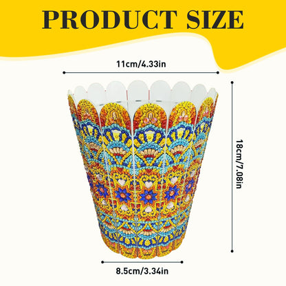 GREENCRUISE Diamond Art Kits for Adults, DIY Flowerpot Diamond Art, Diamond Painting Kit, Ideal Desktop Thoughtful Female Gifts for Living Room Home Decor,Yellow