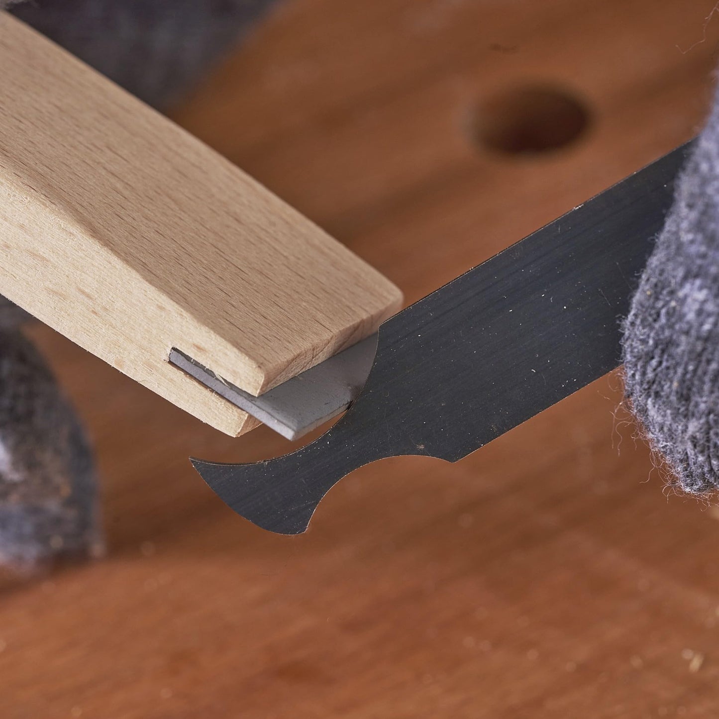HERMIT TOOLS New Cabinet Scraper Cards and Cabinet Scraper Burnisher with 12 Piece Multi-Shaped Scraper Set Suitable for Various Small space and Small-Sized Tasks(HTCSCS13)