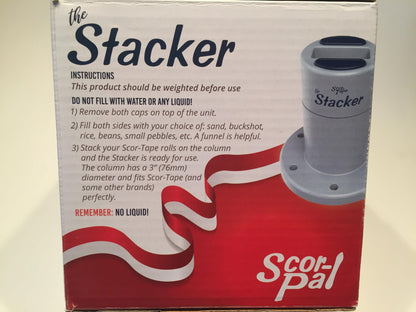 Scor-Pal The Stacker – Craft Tape Roll Holder & Stackable Storage for 3" Core Double-Sided Tape Rolls
