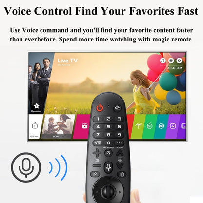 Voice Magic TV Remote for LG Smart TV 2019-2021 AKB75855501 Replace LG Magic Remote Control AN-MR20GA AN-MR19BA with Pointer Function