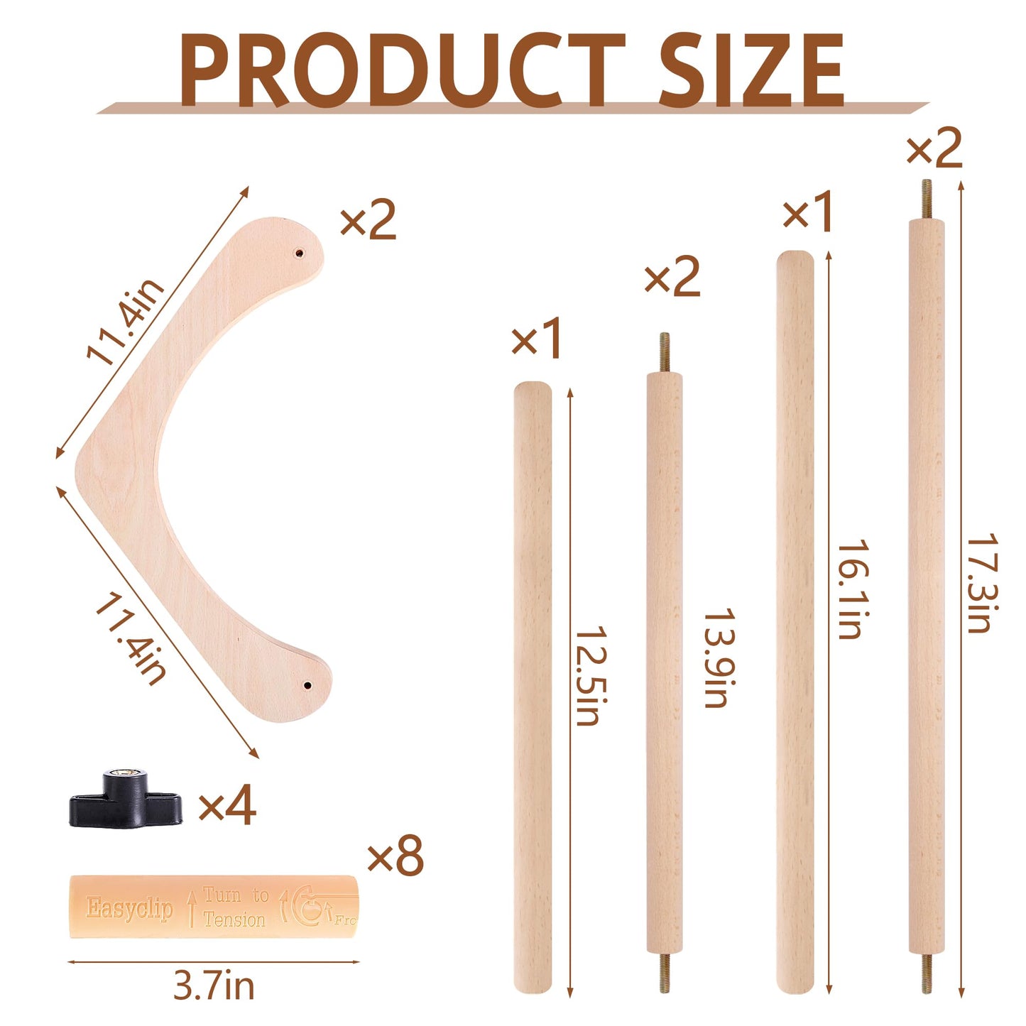 codree Adjustable Embroidery Table Stand, Wood Embroidery Hoop Holder, Hands-Free Cross Stitch Scroll Frame Needlepoint Stand for Lap or Table Top Stitching Sewing Supplies Craft Tool