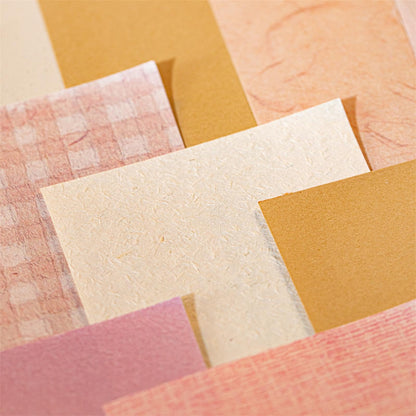 QCTC Textured Paper Pack - 100 Sheets Vintage Craft Paper for Scrapbooking, Bullet Journal, Collage & Card Making (4.72"x3.15")