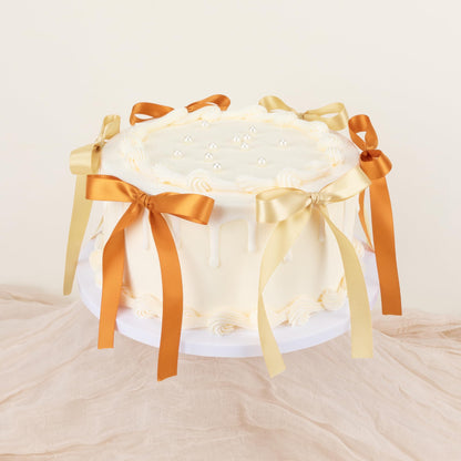 Keypan Satin Ribbon 5/8 Inch x 50 Yards Double-Faced Ginger Thin Ribbons for Crafts Flower Bouquet Gift Wrapping Hair Wedding Invitation