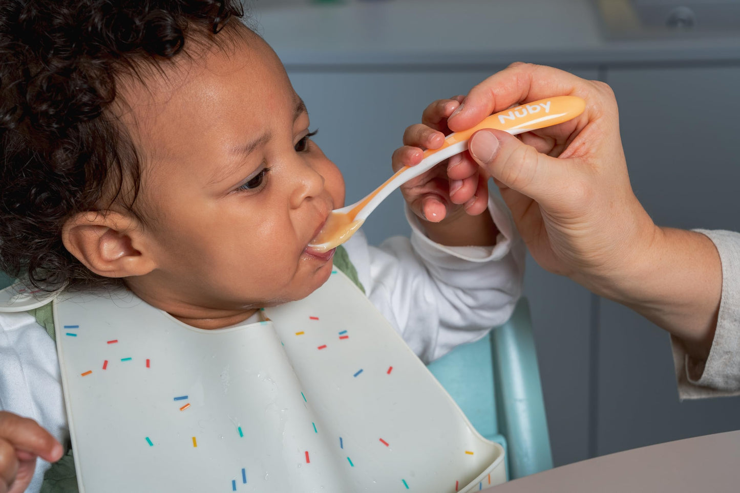 Nuby 4-Pack Hot Safe Feeding Spoons